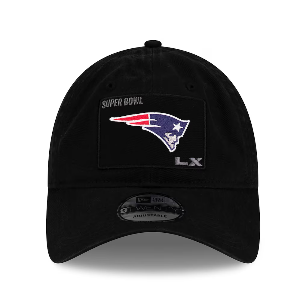 NEW ENGLAND PATRIOTS SUPER BOWL LX PARTICIPATION 9TWENTY ADJUSTABLE HAT - BLACK