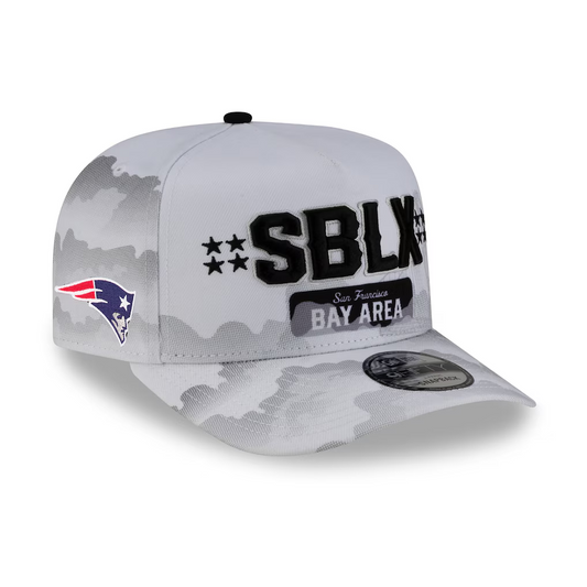 NEW ENGLAND PATRIOTS SUPER BOWL LX TARMAC 9FIFTY A-FRAME SNAPBACK HAT - GRAY