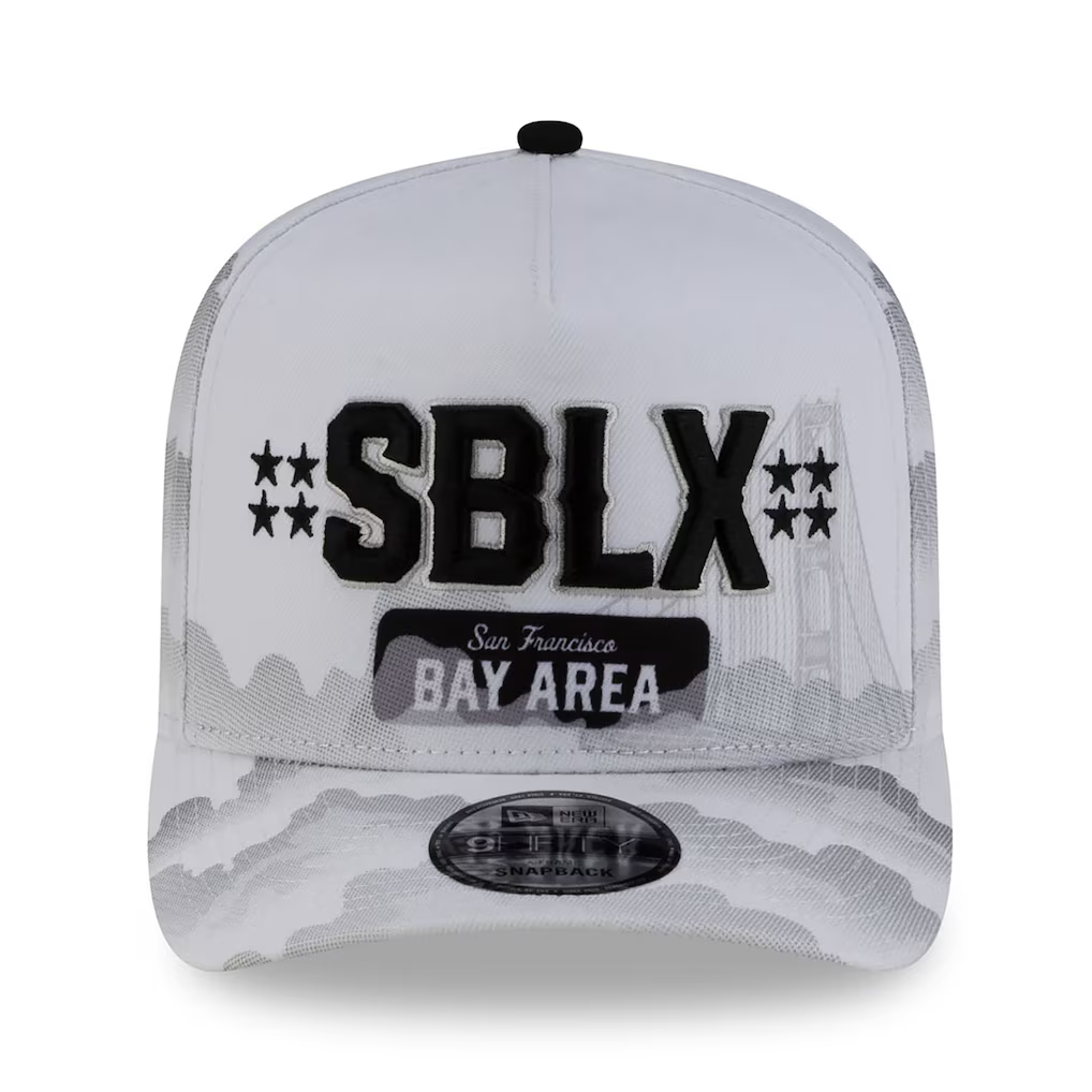 NEW ENGLAND PATRIOTS SUPER BOWL LX TARMAC 9FIFTY A-FRAME SNAPBACK HAT - GRAY