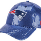 NEW ENGLAND PATRIOTS WOMEN'S SEQUIN 9FORTY ADJUSTABLE HAT - NAVY