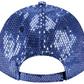 NEW ENGLAND PATRIOTS WOMEN'S SEQUIN 9FORTY ADJUSTABLE HAT - NAVY