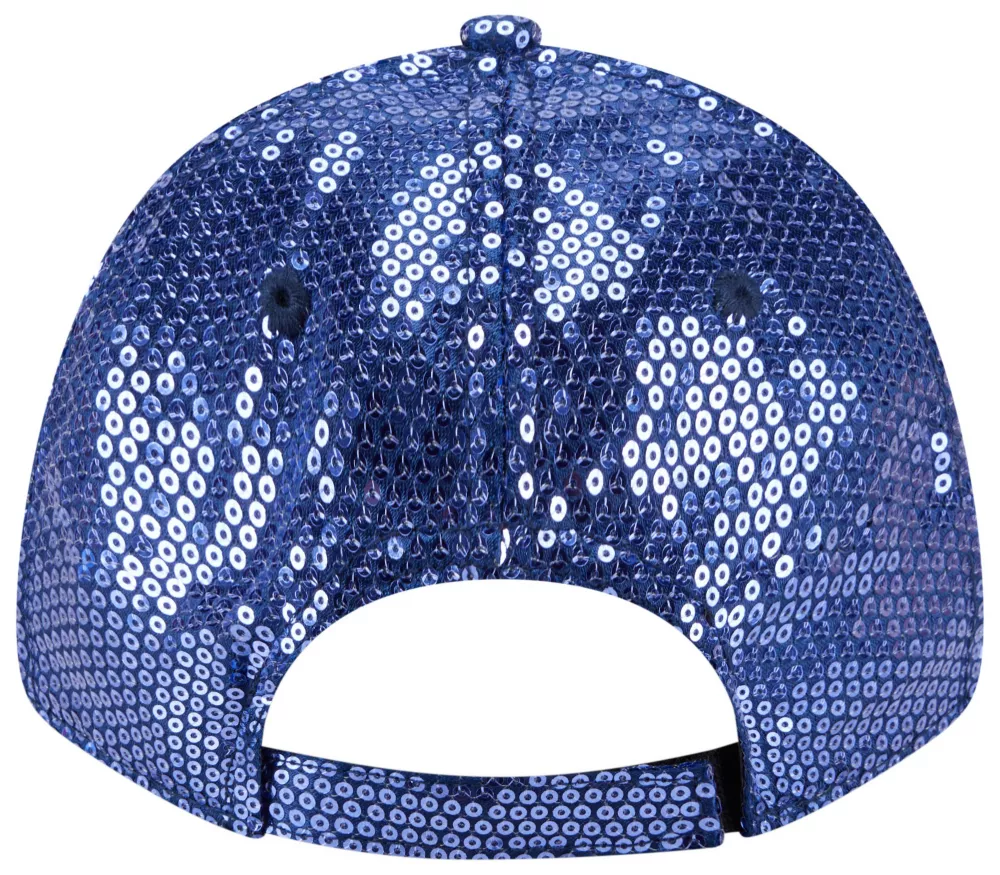 NEW ENGLAND PATRIOTS WOMEN'S SEQUIN 9FORTY ADJUSTABLE HAT - NAVY