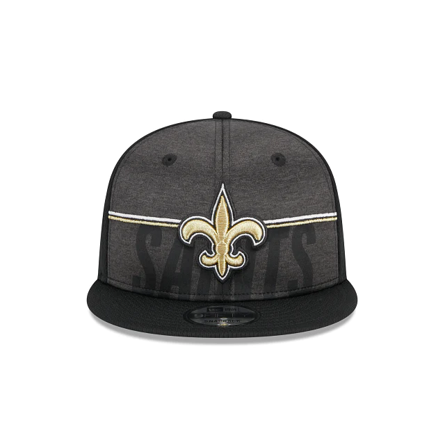 Men's New Era Black Orleans Saints 2023 NFL Training Camp 9FIFTY Snapback Hat