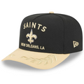 NEW ORLEANS SAINTS 2025 NFL DRAFT 9FIFTY A-FRAME SNAPBACK HAT - BLACK/GOLD