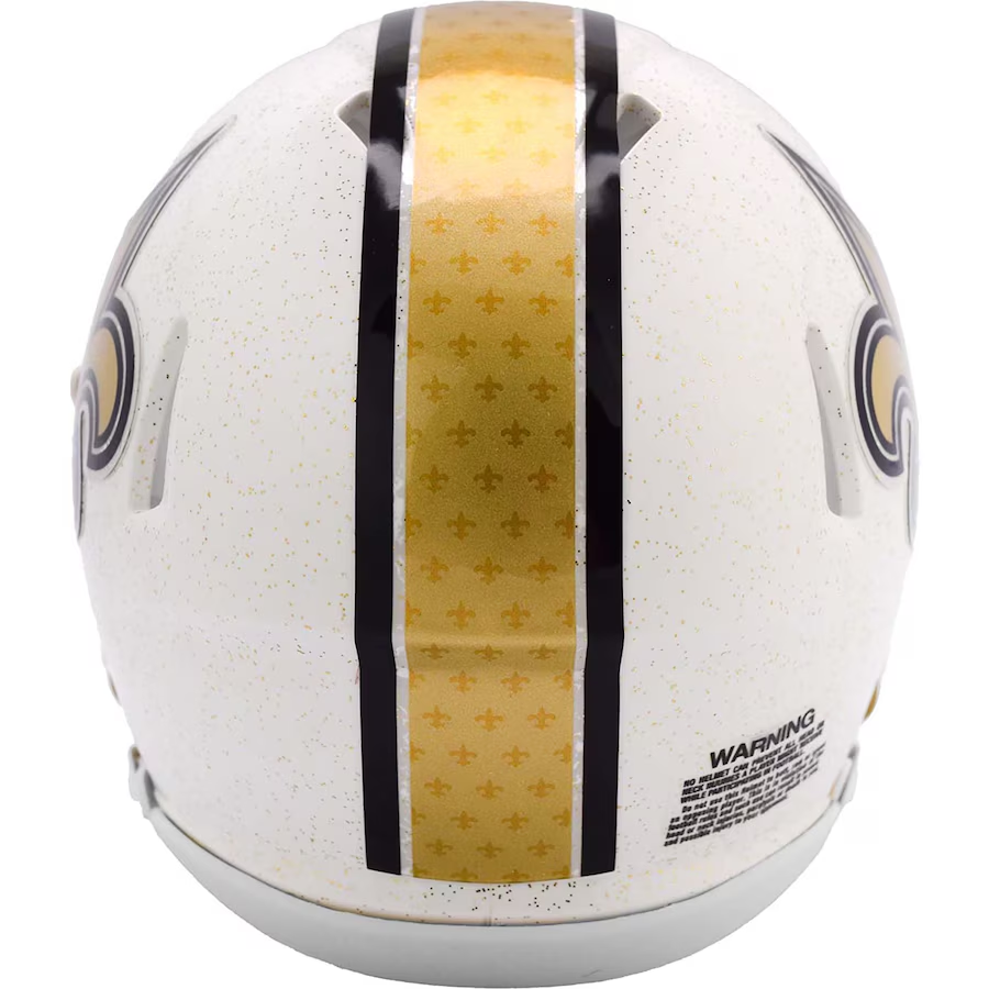 NEW ORLEANS SAINTS 2025 ON FIELD ALTERNATE RIDDELL MINI SPEED HELMET