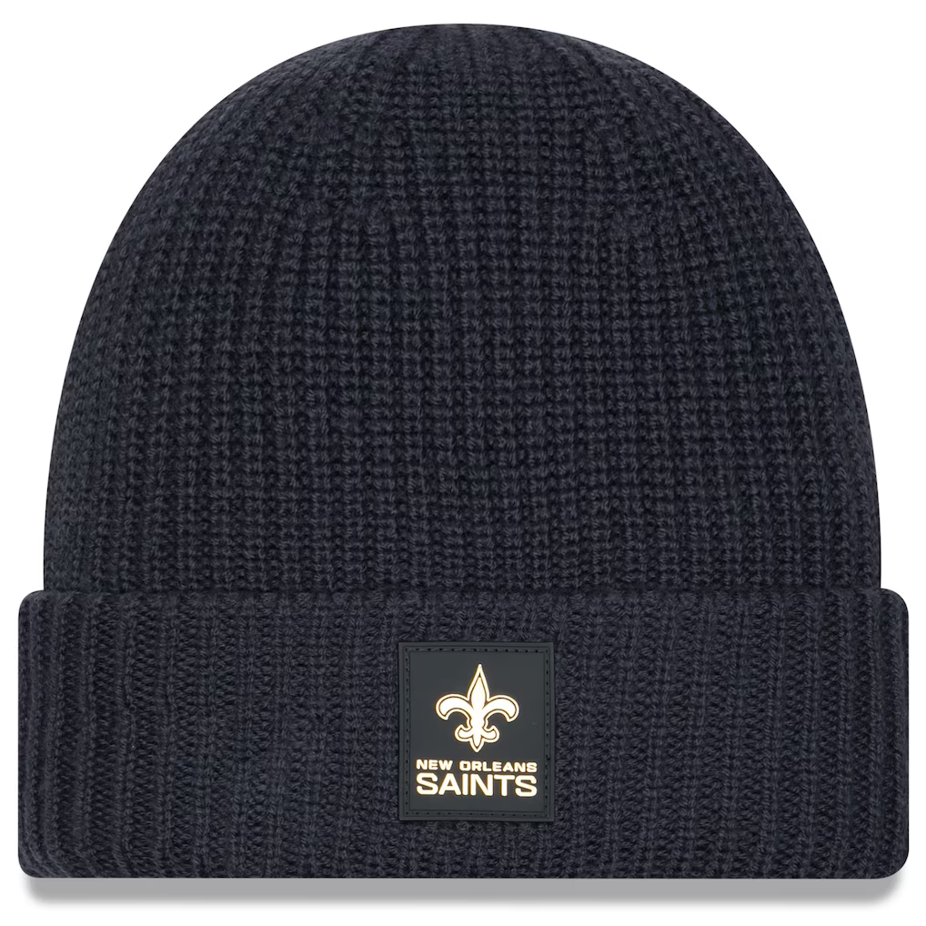 NEW ORLEANS SAINTS 2025 SIDELINE COLD WEATHER CUFFED KNIT - CHARCOAL