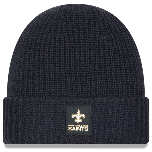 NEW ORLEANS SAINTS 2025 SIDELINE COLD WEATHER CUFFED KNIT - CHARCOAL