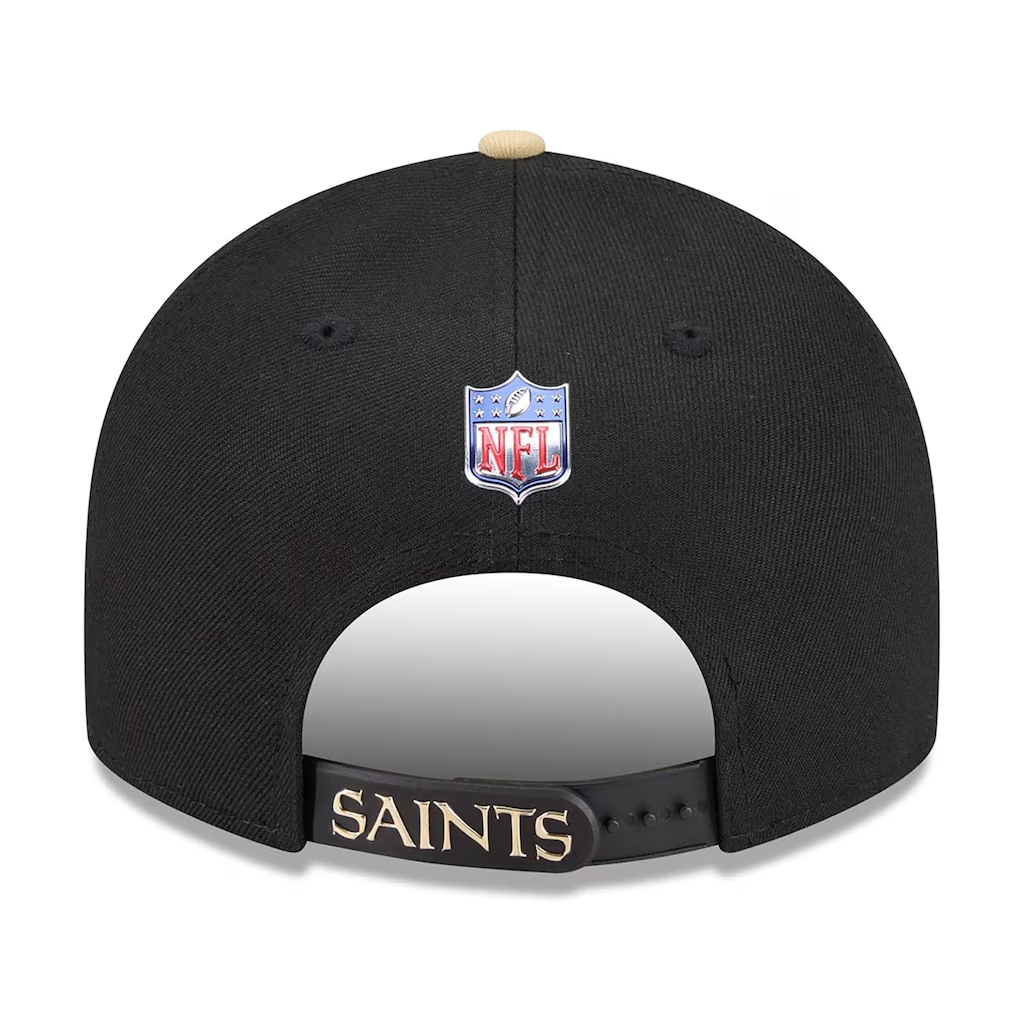 NEW ORLEANS SAINTS 2026 NFL DRAFT 9FIFTY SNAPBACK HAT - BLACK/GOLD