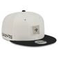 NEW ORLEANS SAINTS 2026 NFL TRAINING CAMP 9FIFTY SNAPBACK HAT - CHROME WHITE/BLACK