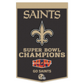 NEW ORLEANS SAINTS 24" X 38" CELEBRATION WOOL BANNER