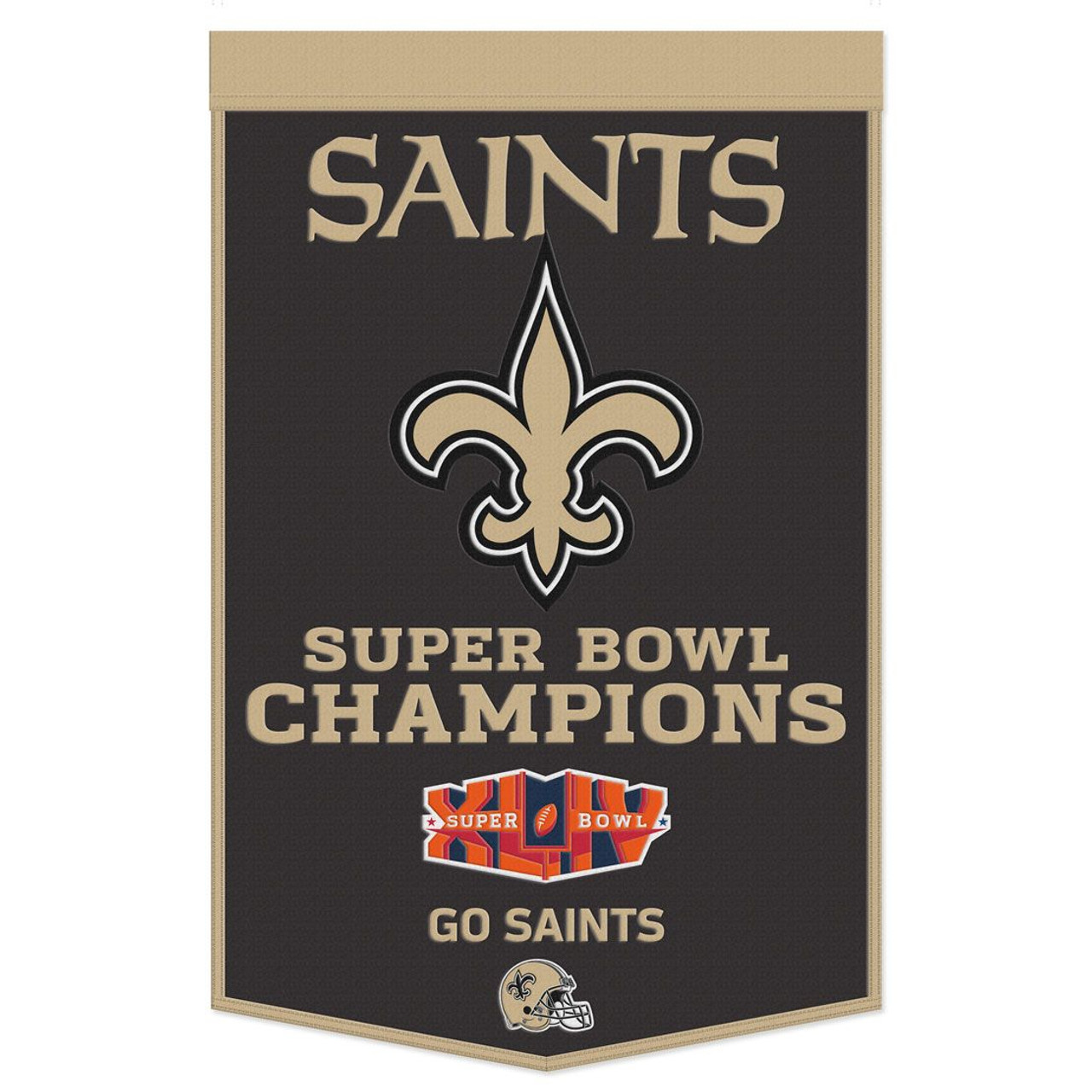 NEW ORLEANS SAINTS 24" X 38" CELEBRATION WOOL BANNER