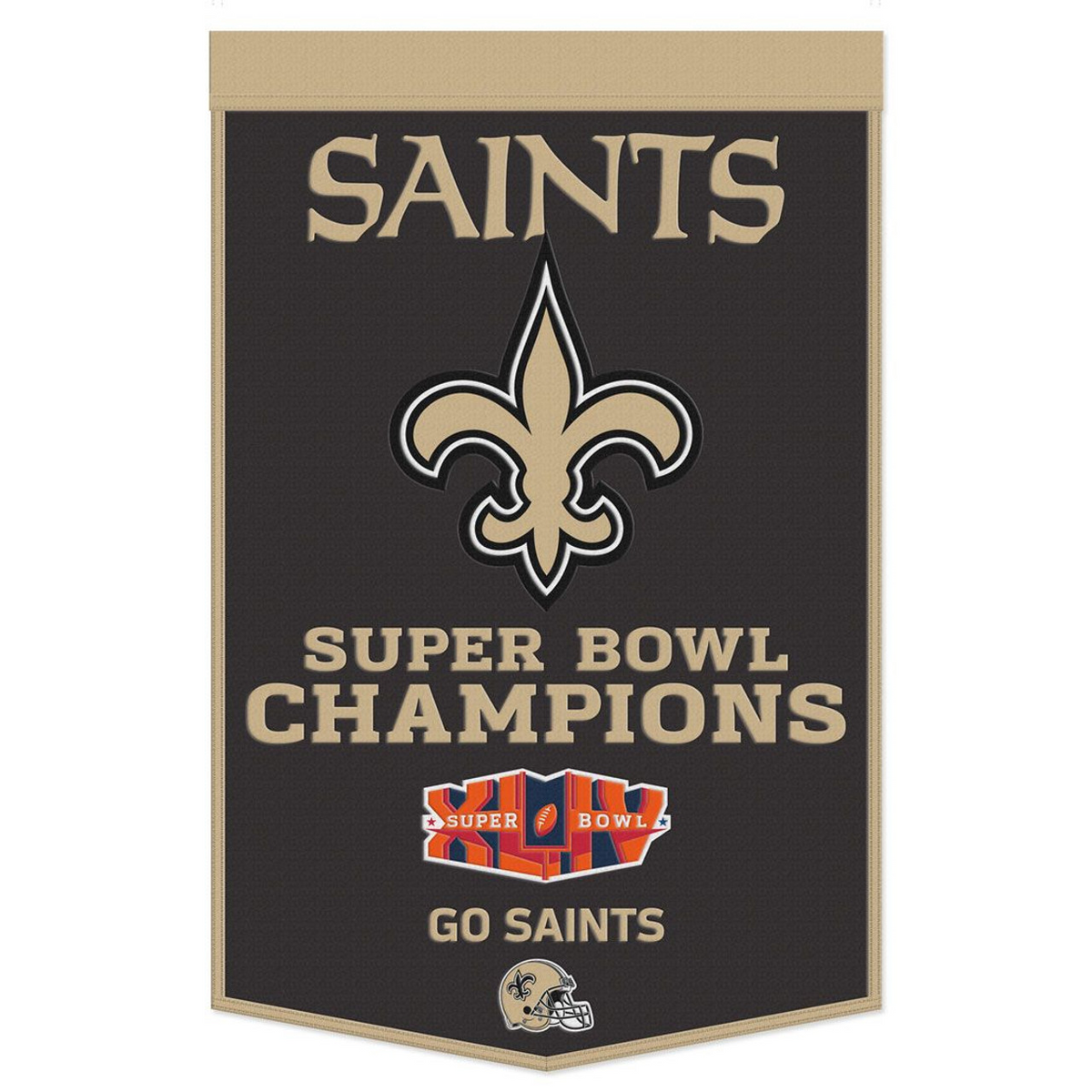 NEW ORLEANS SAINTS 24" X 38" CELEBRATION WOOL BANNER