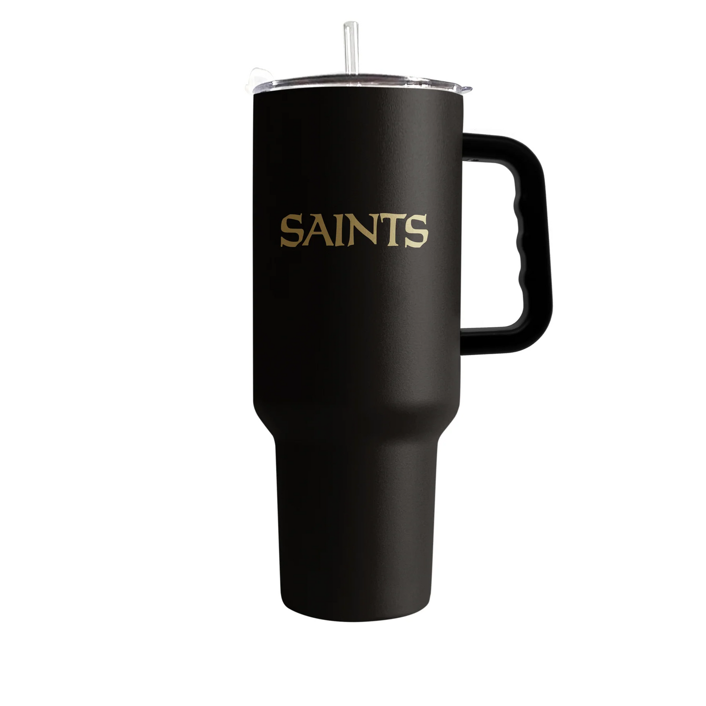 NEW ORLEANS SAINTS 40OZ. FLIPSIDE TRAVEL TUMBLER WITH HANDLE