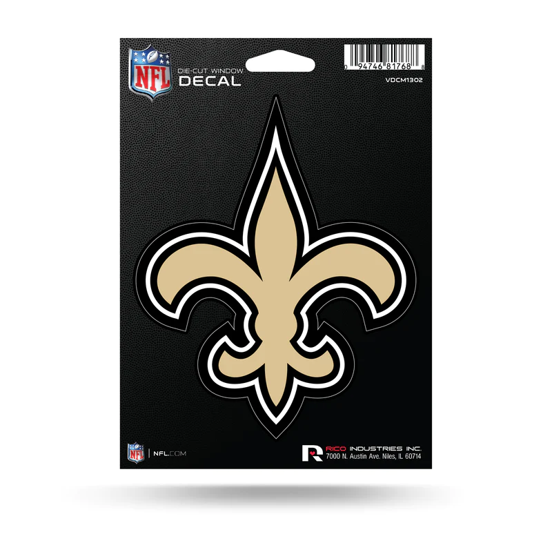 NEW ORLEANS SAINTS 5" X 7" VINYL DIE-CUT DECAL