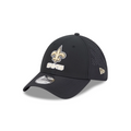 NEW ORLEANS SAINTS BLACK NIGHT 39THIRTY FLEX FIT HAT - BLACK