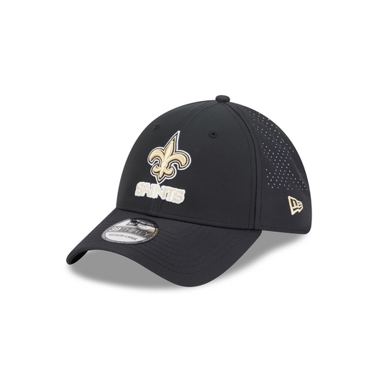 NEW ORLEANS SAINTS BLACK NIGHT 39THIRTY FLEX FIT HAT - BLACK