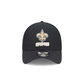 NEW ORLEANS SAINTS BLACK NIGHT 39THIRTY FLEX FIT HAT - BLACK
