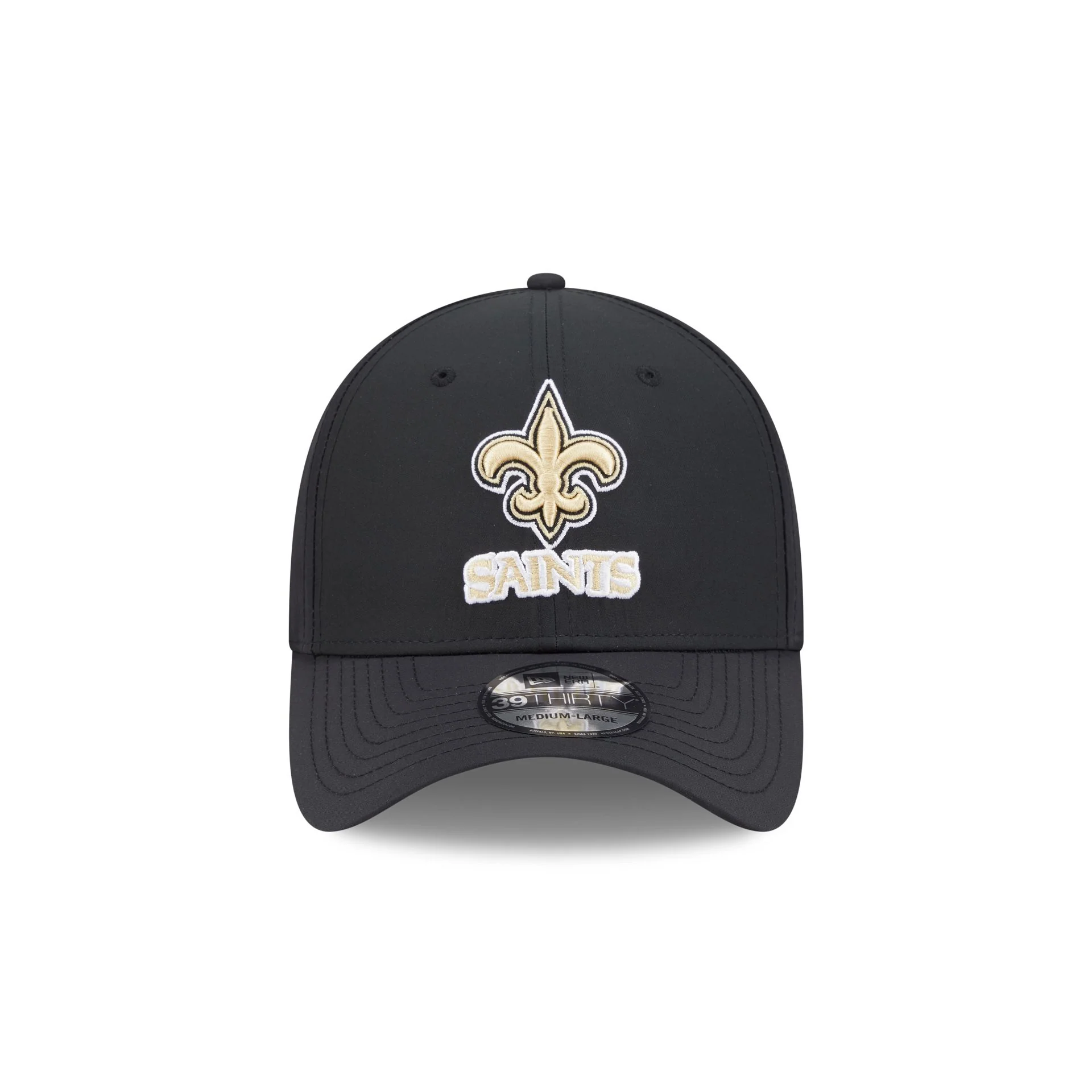 NEW ORLEANS SAINTS BLACK NIGHT 39THIRTY FLEX FIT HAT - BLACK