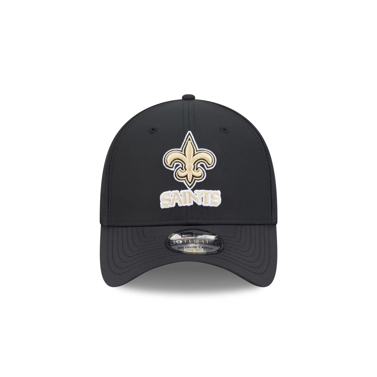 NEW ORLEANS SAINTS BLACK NIGHT 39THIRTY FLEX FIT HAT - BLACK