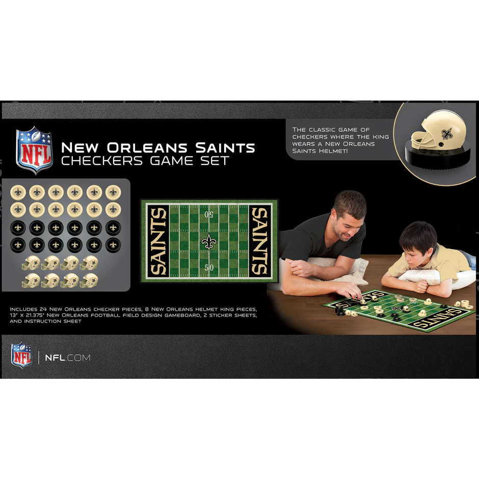 NEW ORLEANS SAINTS CHECKERS BOARD GAME