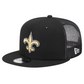 NEW ORLEANS SAINTS EVERGREEN TRUCKER 9FIFTY SNAPBACK - BLACK
