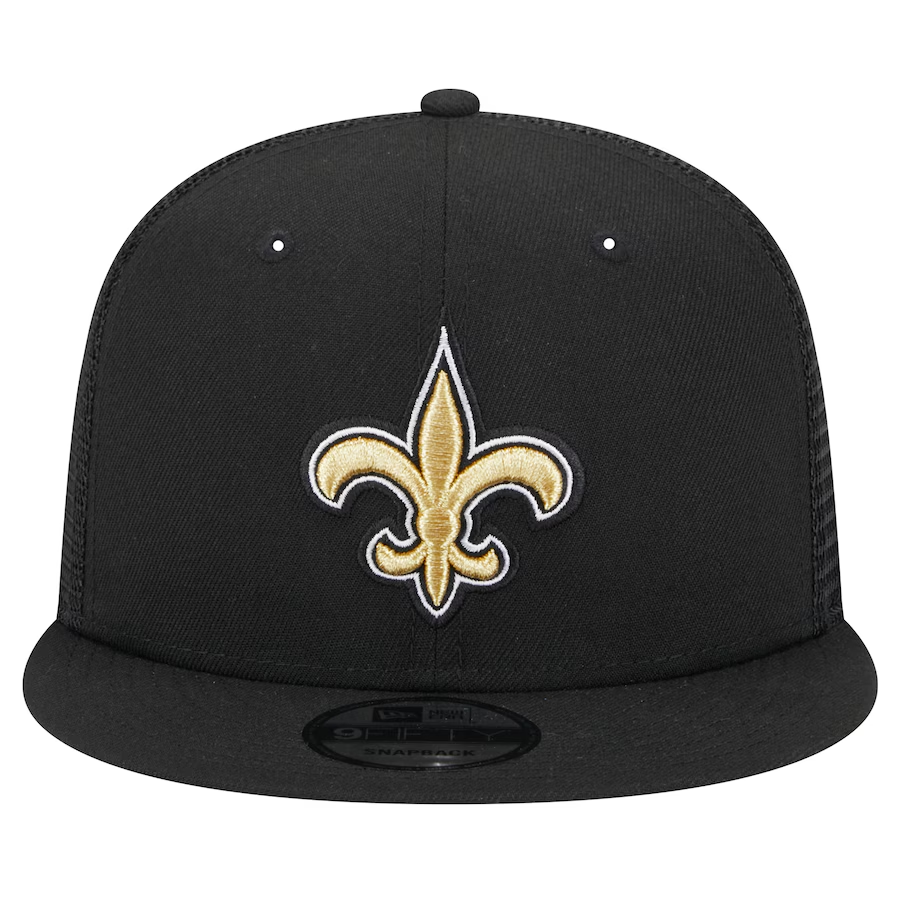 NEW ORLEANS SAINTS EVERGREEN TRUCKER 9FIFTY SNAPBACK - BLACK