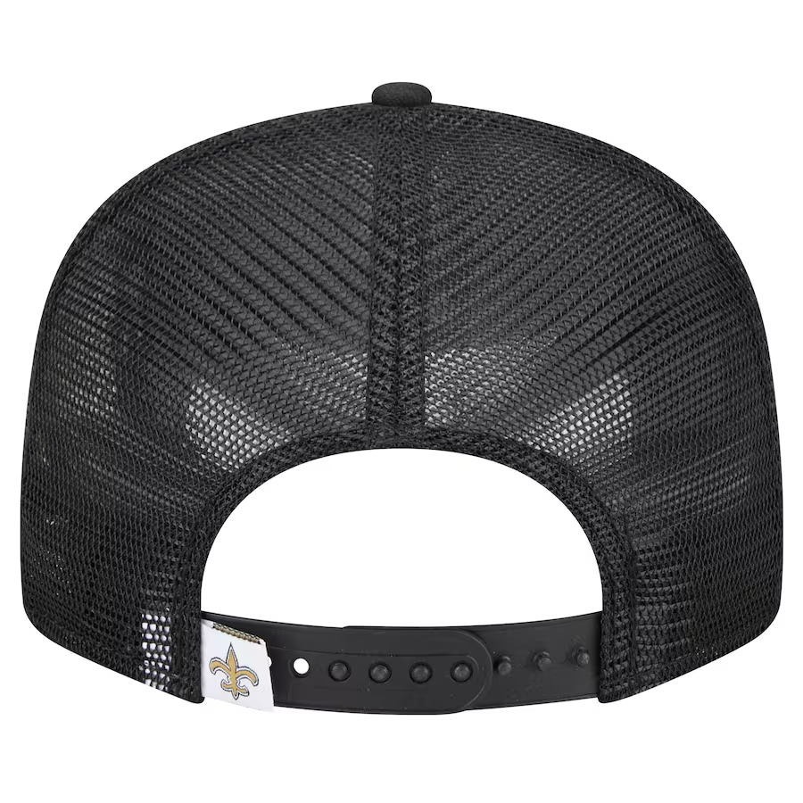 NEW ORLEANS SAINTS EVERGREEN TRUCKER 9FIFTY SNAPBACK - BLACK