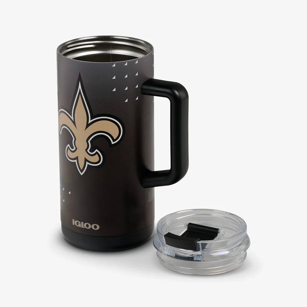 NEW ORLEANS SAINTS IGLOO NFL 1L BEER MUG - GOLD/BLACK