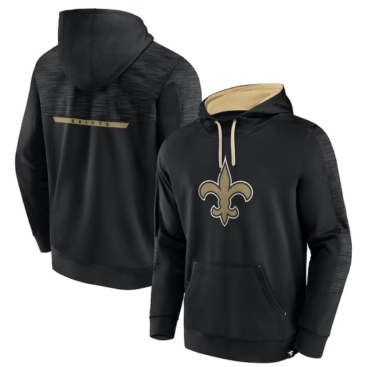 NEW ORLEANS SAINTS MEN'S DEFENDER EVO PULLOVER HOODED SWEATSHIRT