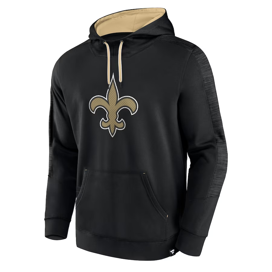 NEW ORLEANS SAINTS MEN'S DEFENDER EVO PULLOVER HOODED SWEATSHIRT