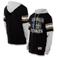 NEW ORLEANS SAINTS MEN'S NEW ERA TWOFER LAYERED LONG SLEEVE T-SHIRT - BLACK/GRAY