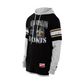 NEW ORLEANS SAINTS MEN'S NEW ERA TWOFER LAYERED LONG SLEEVE T-SHIRT - BLACK/GRAY
