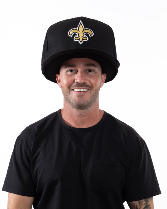 NEW ORLEANS SAINTS NOGGIN OVERSIZED HAT - BLACK