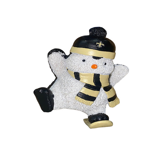 NEW ORLEANS SAINTS SNOWBOARDING PENGUIN ORNAMENT