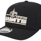 NEW ORLEANS SAINTS STATED 9SEVENTY STRETCH-SNAP ADJUSTABLE HAT - BLACK