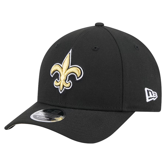NEW ORLEANS SAINTS TEAM COLLECTION 9FORTY M-CROWN SNAPBACK ADJUSTABLE HAT - BLACK