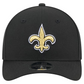 NEW ORLEANS SAINTS TEAM COLLECTION 9FORTY M-CROWN SNAPBACK ADJUSTABLE HAT - BLACK