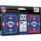 NEW YORK GIANTS 2-PACK CARD AND DICE SET