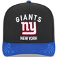 NEW YORK GIANTS 2025 NFL DRAFT 9FIFTY A-FRAME SNAPBACK HAT - BLACK/BLUE