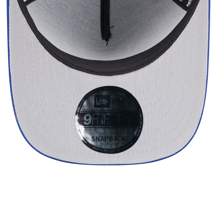 NEW YORK GIANTS 2025 NFL DRAFT 9FIFTY A-FRAME SNAPBACK HAT - BLACK/BLUE