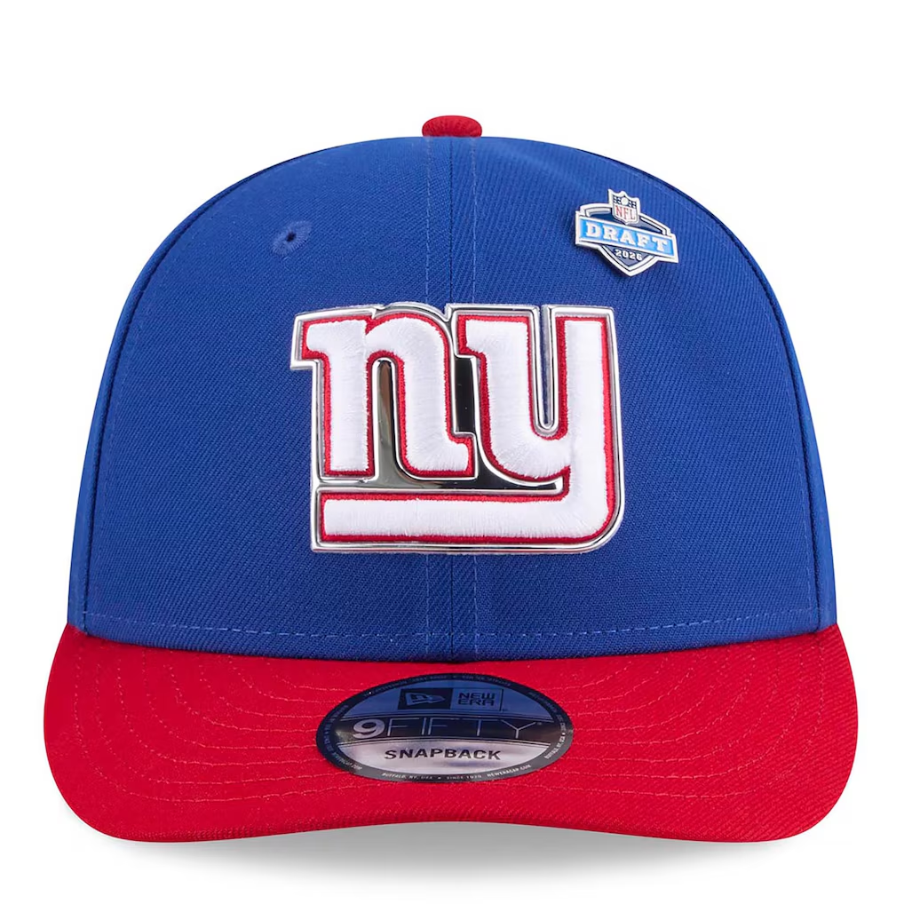 NEW YORK GIANTS 2026 NFL DRAFT 9FIFTY SNAPBACK HAT - BLUE/RED
