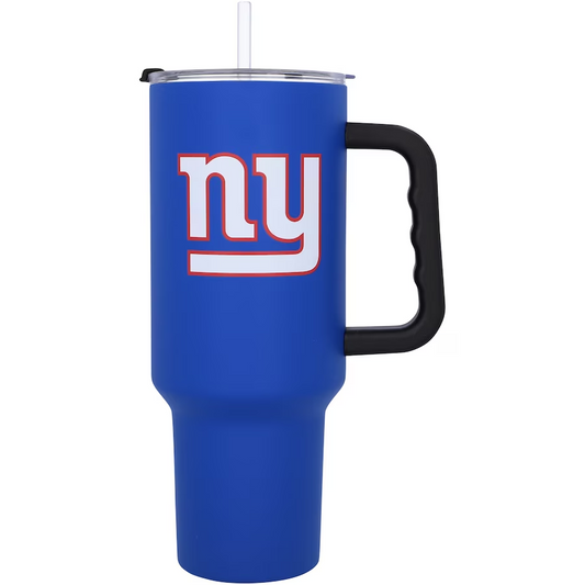 NEW YORK GIANTS 40OZ. FLIPSIDE TRAVEL TUMBLER WITH HANDLE