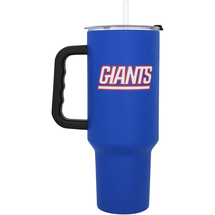 NEW YORK GIANTS 40OZ. FLIPSIDE TRAVEL TUMBLER WITH HANDLE