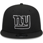 NEW YORK GIANTS EVERGREEN TRUCKER 9FIFTY SNAPBACK HAT - BLACK/WHITE