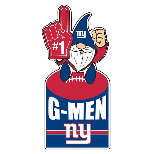 NEW YORK GIANTS GNOME METAL 10" x 30" OUTDOOR SIGN