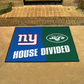 NEW YORK GIANTS / NEW YORK JETS HOUSE DIVIDED 34" X 42.5" MAT