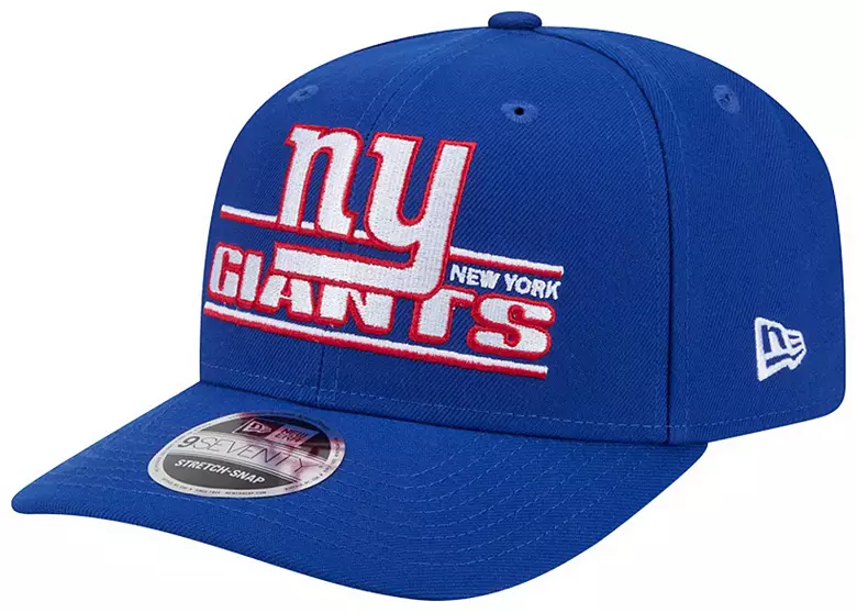 NEW YORK GIANTS STATED 9SEVENTY STRETCH-SNAP ADJUSTABLE HAT - ROYAL