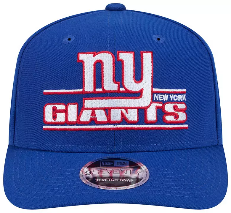 NEW YORK GIANTS STATED 9SEVENTY STRETCH-SNAP ADJUSTABLE HAT - ROYAL