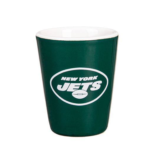NEW YORK JETS 2 OZ. TEAM SHOT GLASS - CERAMIC