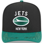 NEW YORK JETS 2025 NFL DRAFT 9FIFTY A-FRAME SNAPBACK HAT - BLACK/GREEN